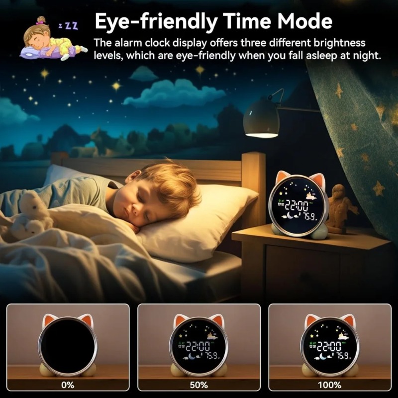 Sound Sleep Trainer Clock - Kids Alarm Clock Ready to Rise
