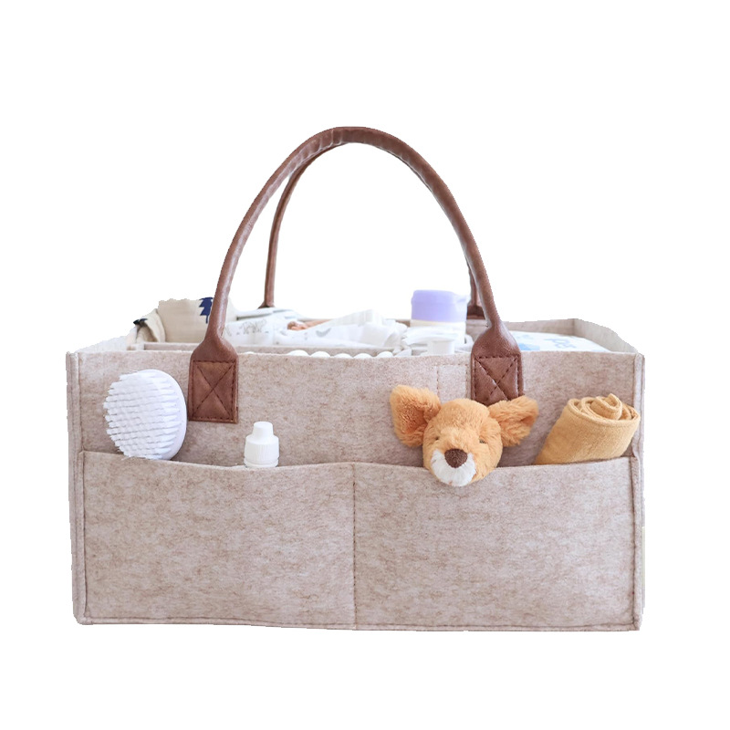 Baby Nursery Storage - Baby Felt Storage Nursery Organizer Basket