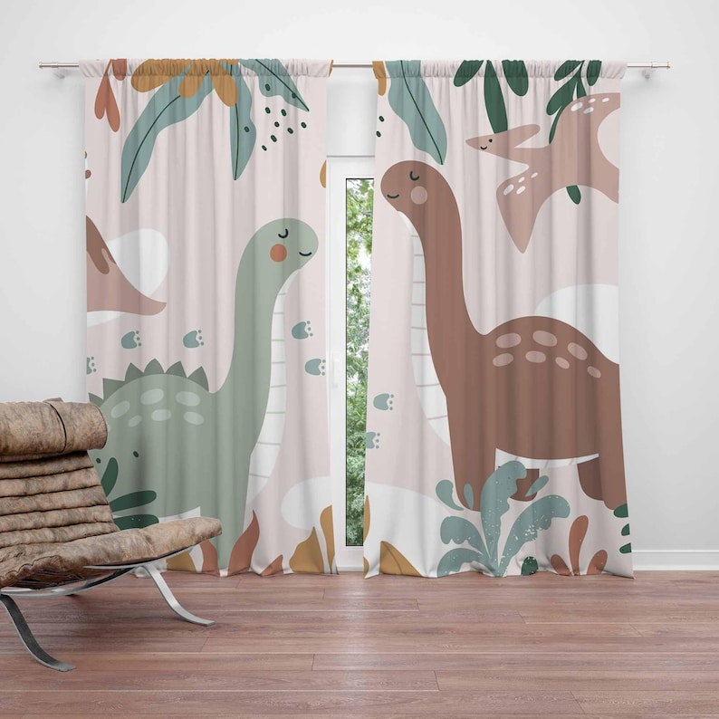 Blackout Curtain Nursery - Dinosaur Nursery Curtains Dino Kids Bedroom