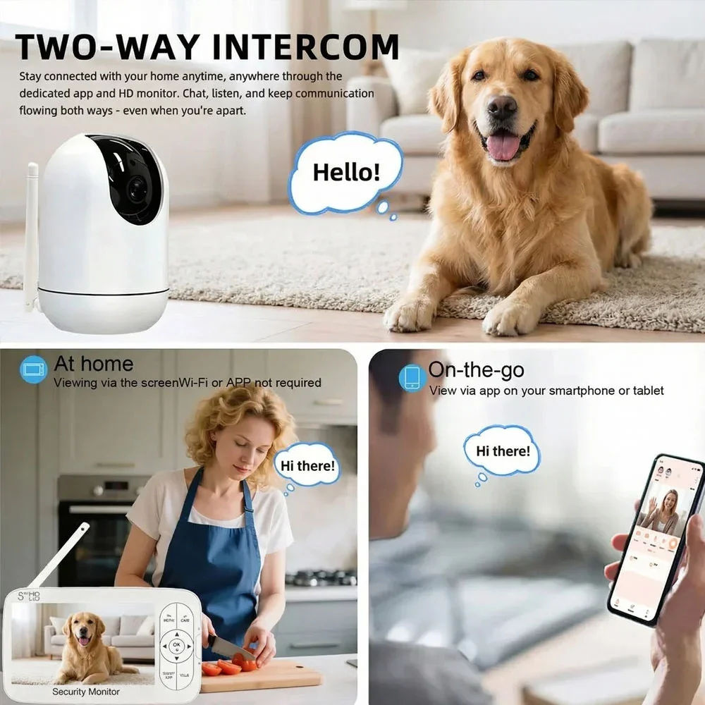 5 Inch HD Video Baby Monitor w - Baby Nursery Videos 评论和价格