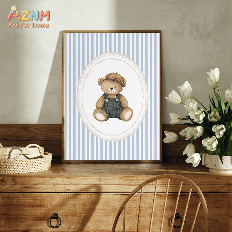 Watercolor Teddy Bear Nursery  - Baby Nursery Furniture Sets 评论和价格