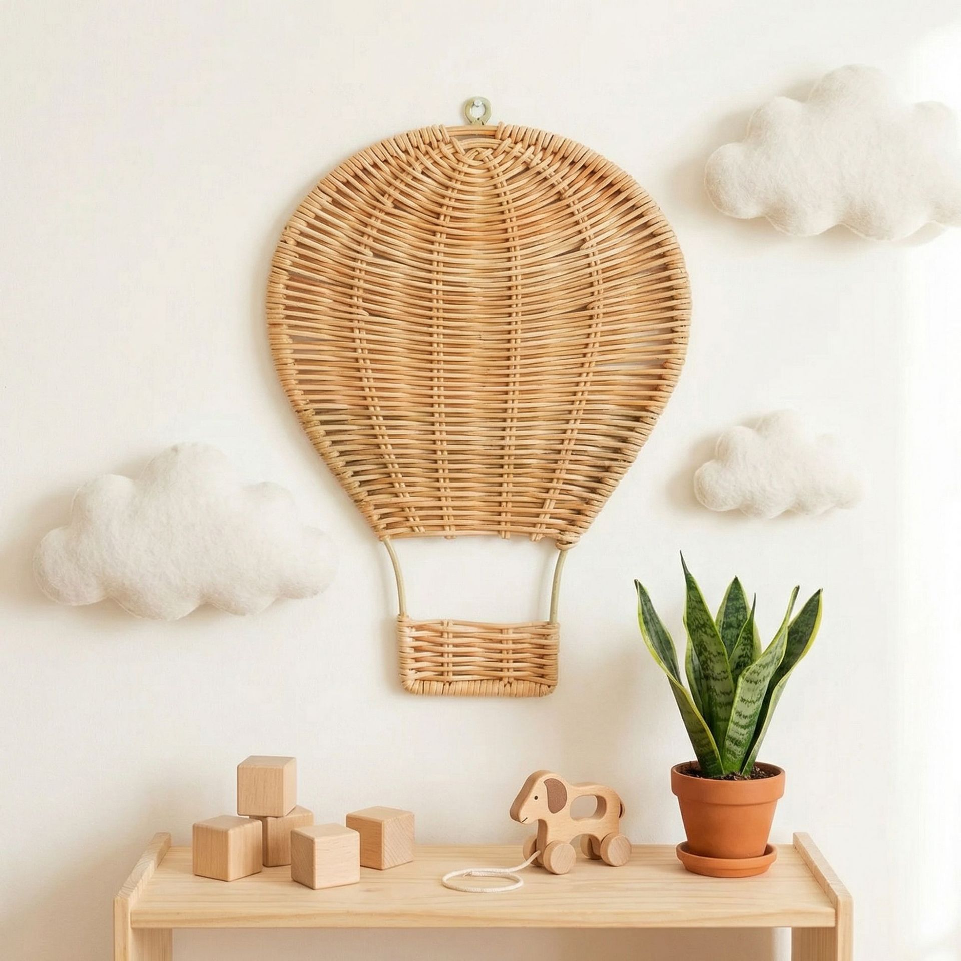 Handmade Rattan Woven Hot Air  - Baby Nursery Hot Air Balloon 评论和价格