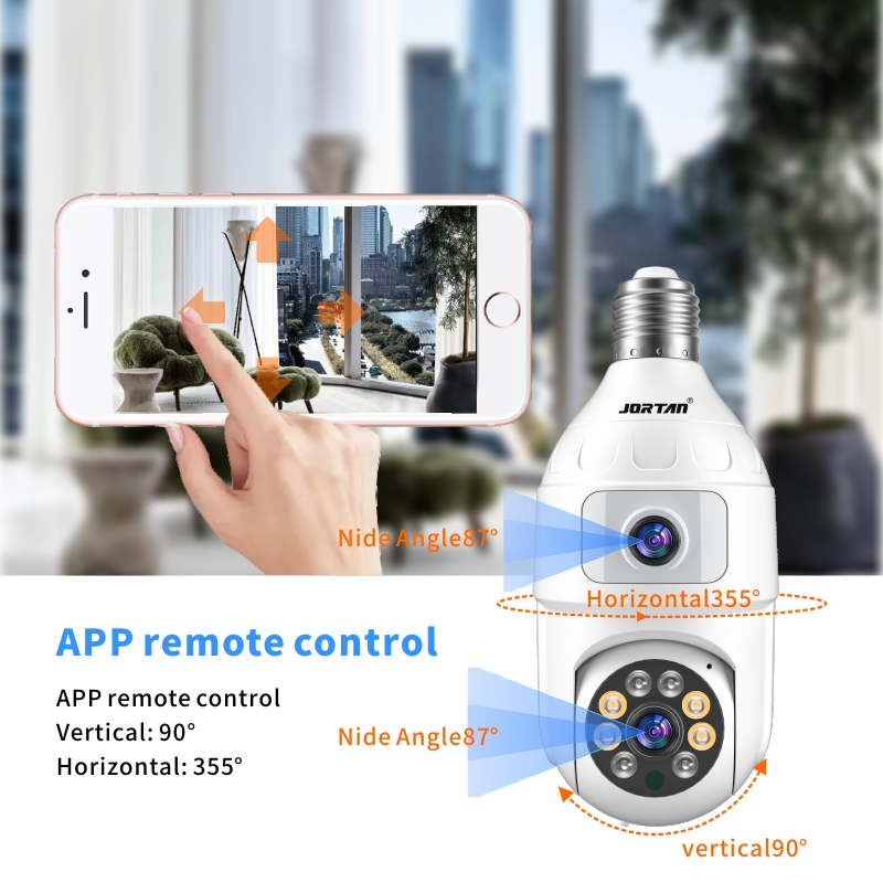 4MP Bulb E27 Dual Lens 360 Ind - Baby Nursery Night Light 评论和价格