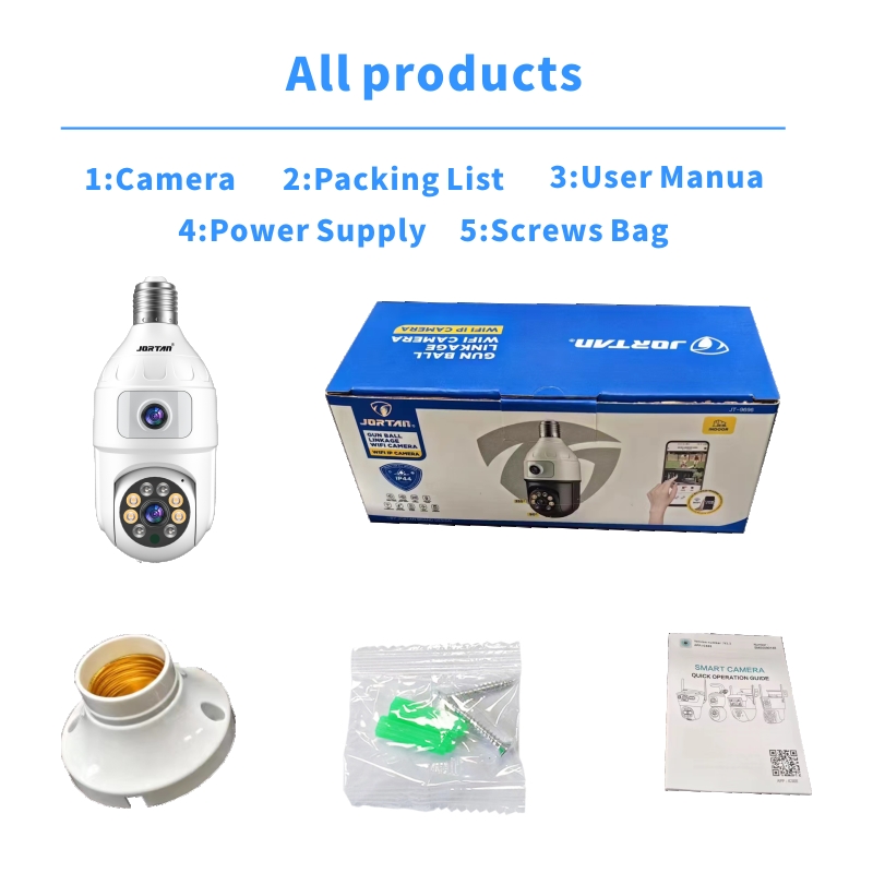 4MP Bulb E27 Dual Lens 360 Ind - Baby Nursery Night Light 评论和价格