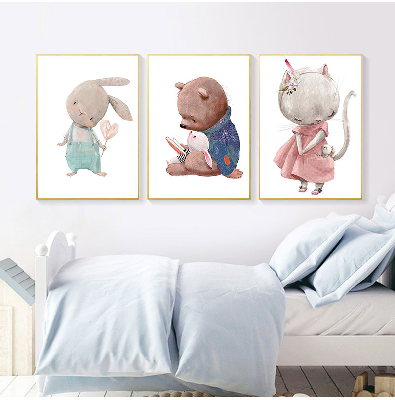 1PC frameless decorative art p - Animals Baby Nursery 评论和价格