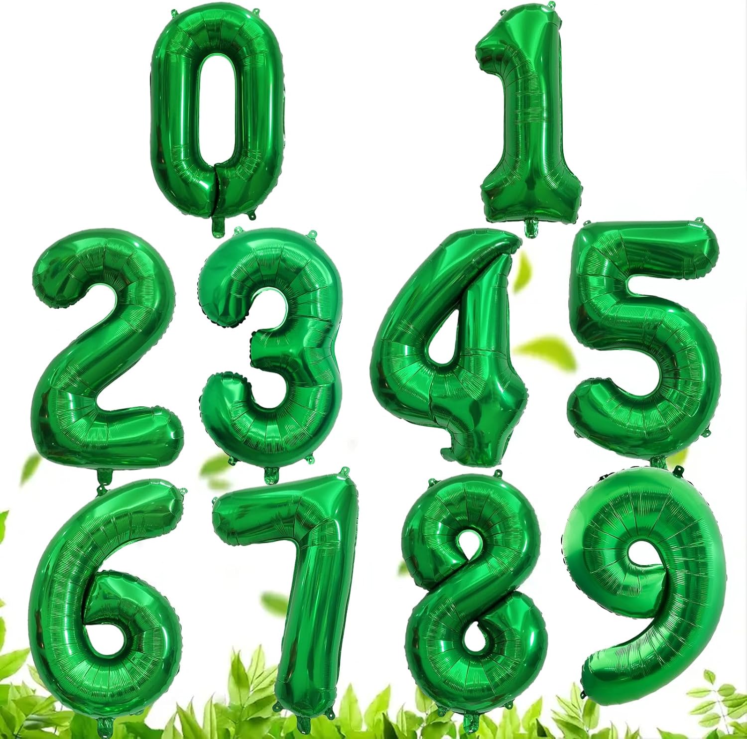 32 Inch Green Number Foil Ball - Baby Nursery Jungle Theme 评论和价格