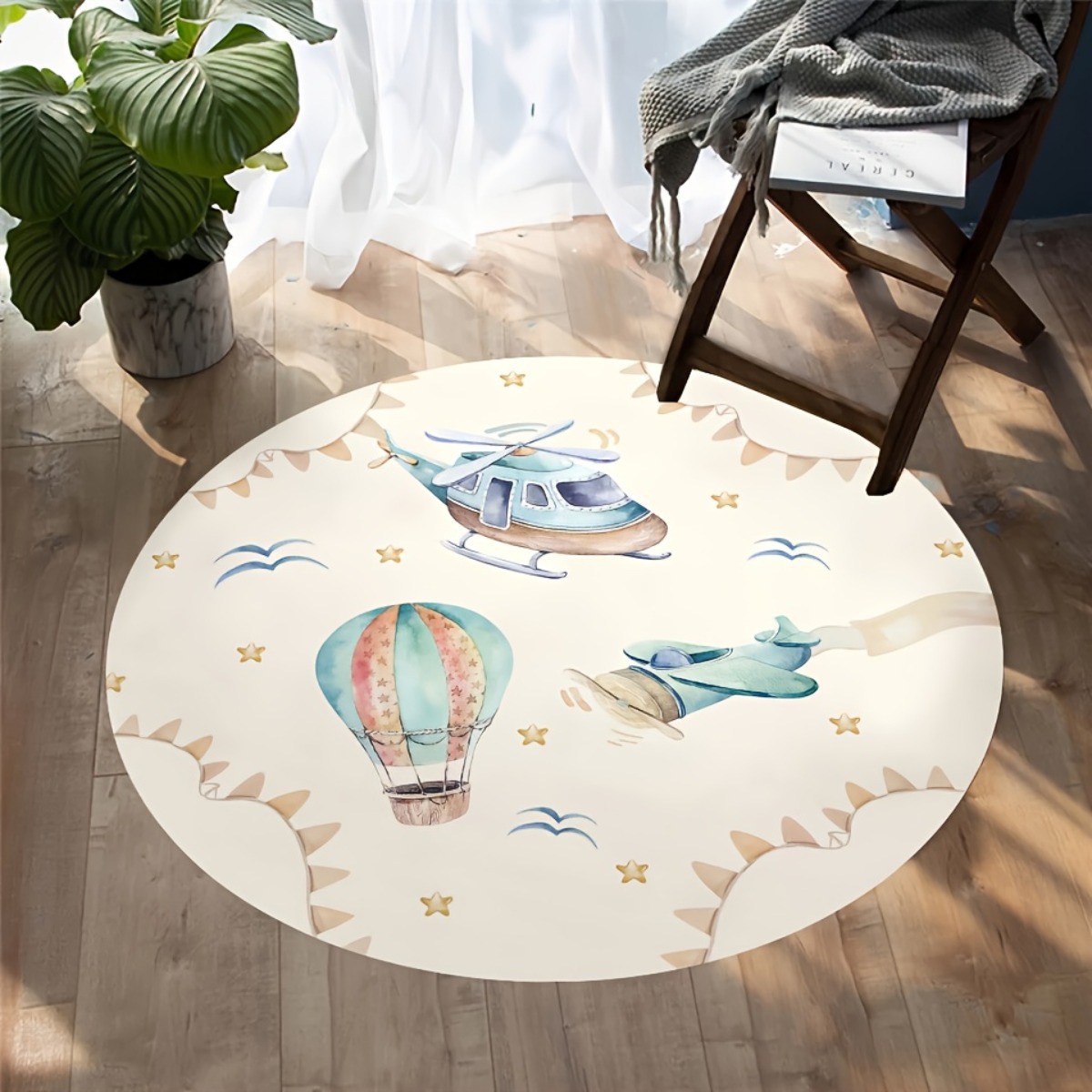 Whimsical Hot Air Balloon Airp - Baby Nursery Hot Air Balloon 评论和价格