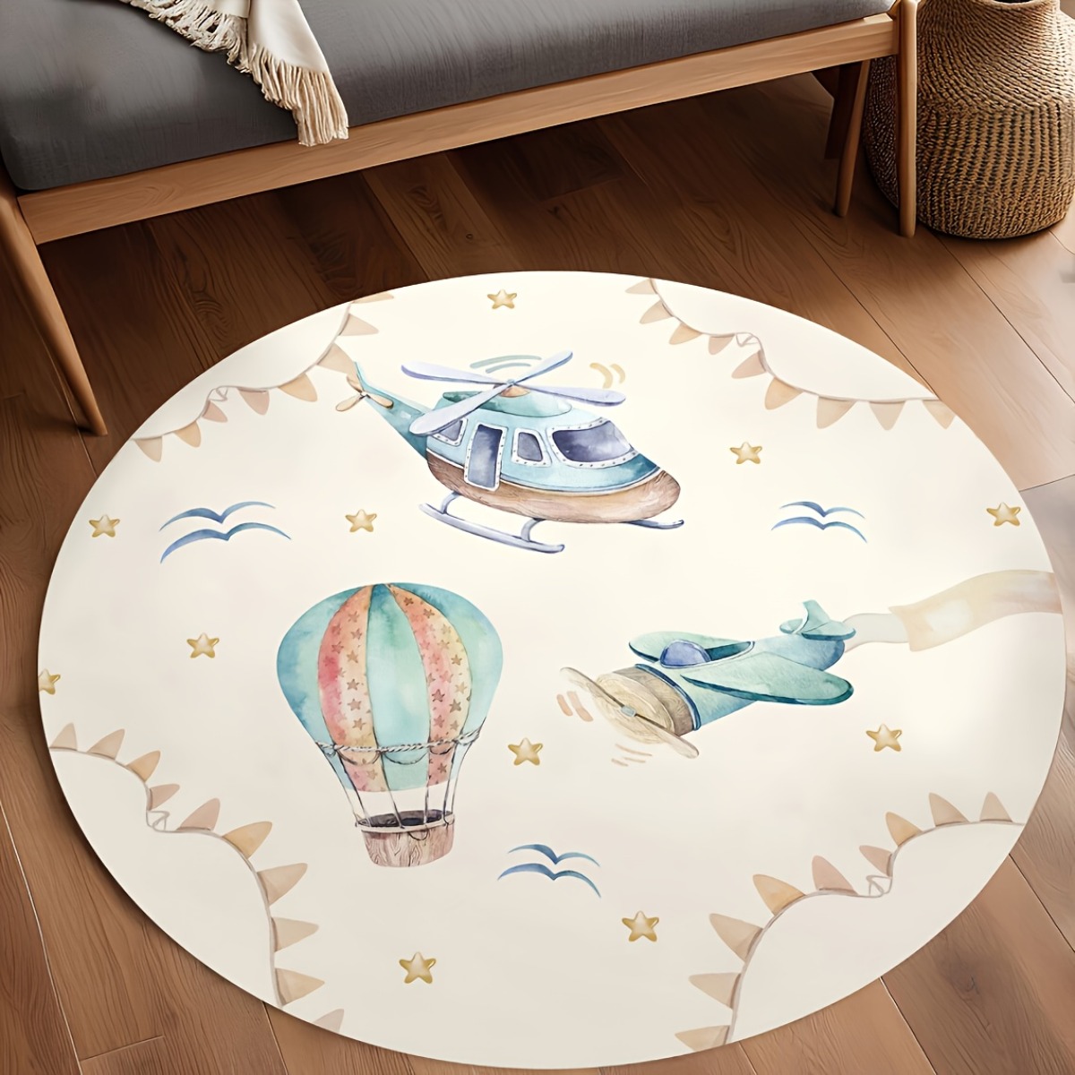 Whimsical Hot Air Balloon Airp - Baby Nursery Hot Air Balloon 评论和价格