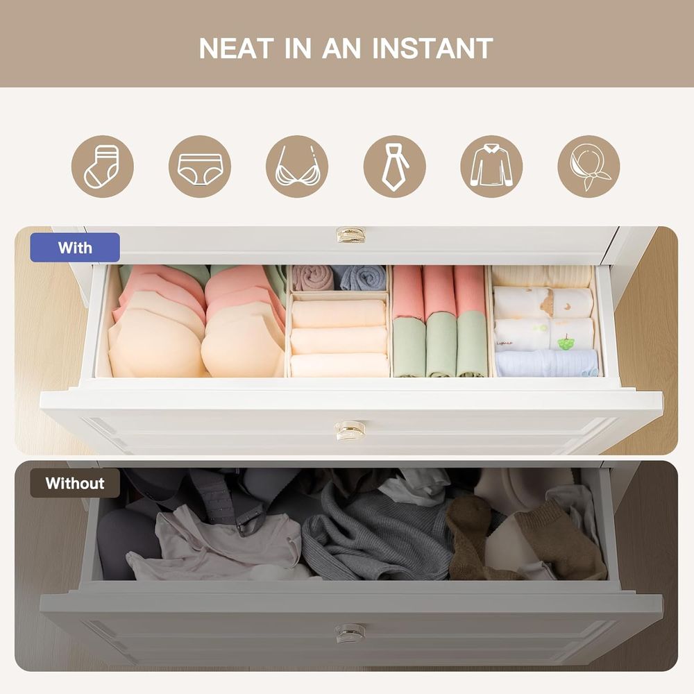 10 Pack Drawer Organizer for B - Baby Nursery Drawers 评论和价格