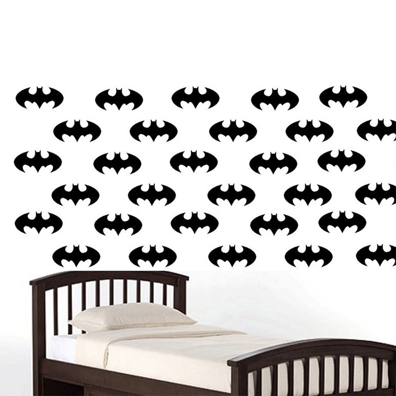 50 Pieces/Set Bat Logo Wall St - Baby Nursery Furniture Sets 评论和价格