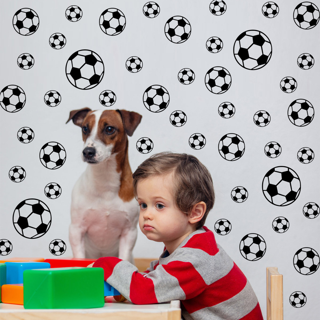 43Pcs Football Wall Stickers F - Baby Nursery Vinyl 评论和价格
