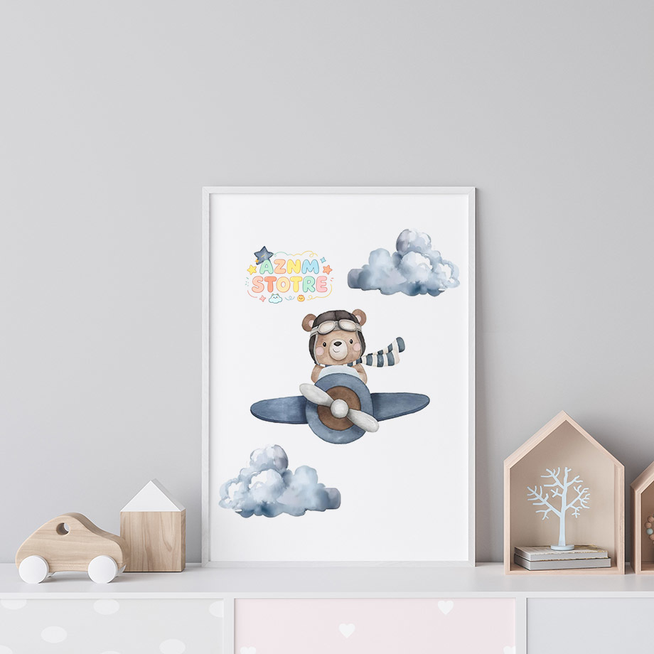 Boho Bear Aircraft Hot Air Bal - Baby Nursery Hot Air Balloon 评论和价格