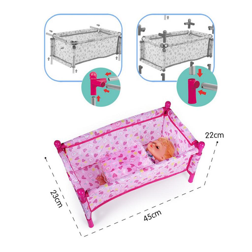 Simulation Baby Doll Bed Crib  - Baby Nursery Furniture Sets 评论和价格