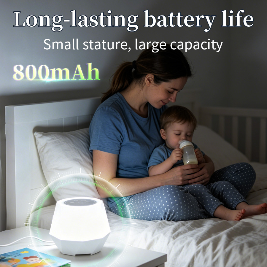 7 Colors White Noise Function  - Baby Nursery Night Light 评论和价格