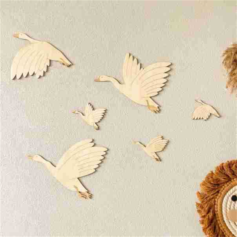 Wooden Cygnet Wall Sticker Set - Baby Nursery Furniture Sets 评论和价格