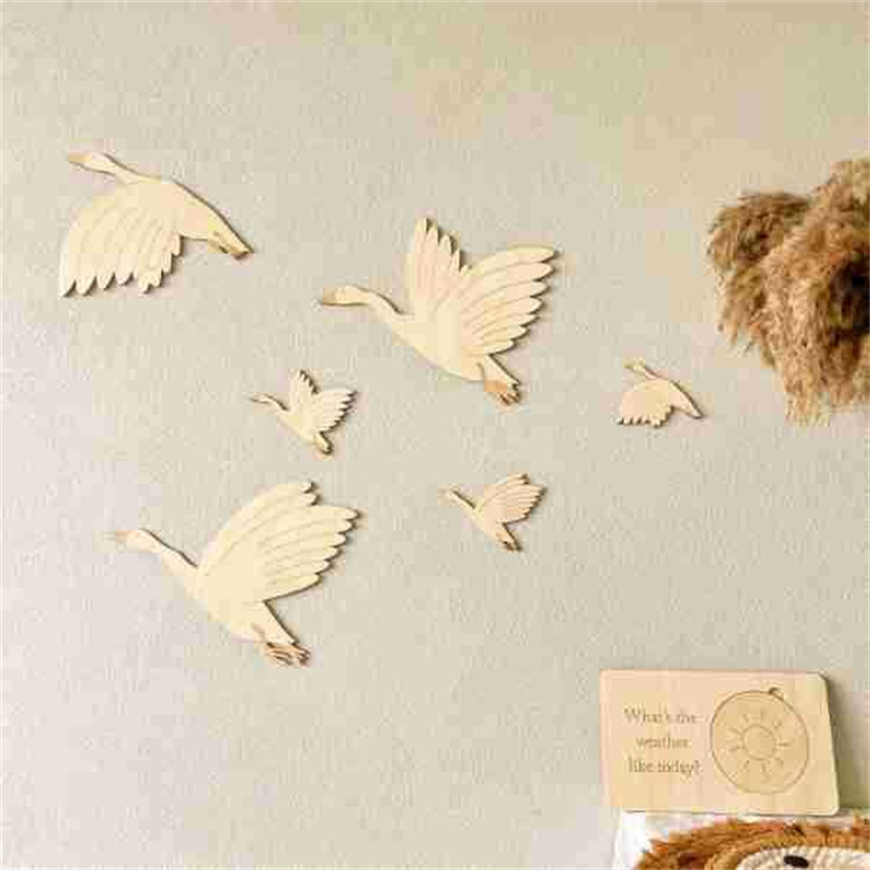 Wooden Cygnet Wall Sticker Set - Baby Nursery Furniture Sets 评论和价格