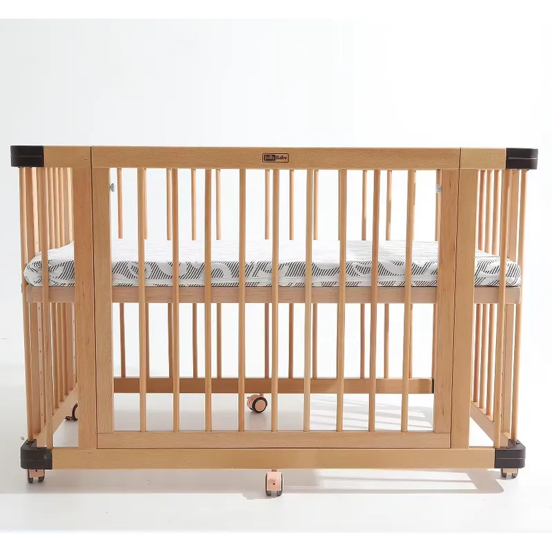 Solid Beech Wood Baby Crib Mul - Baby Nursery Furniture Sets 评论和价格