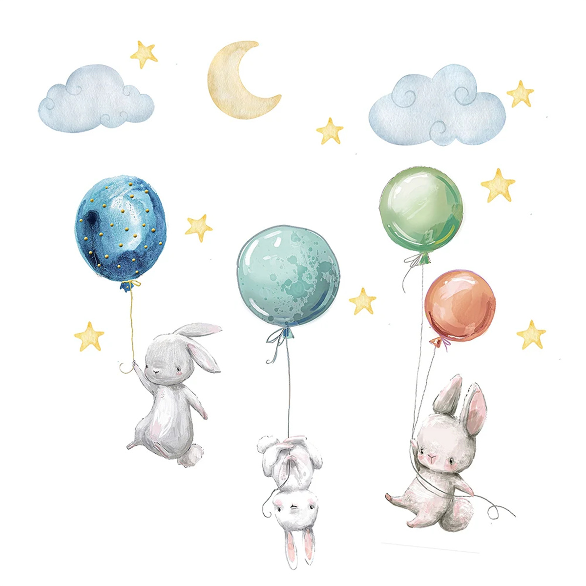 Cartoon Hot Air Balloon Animal - Baby Nursery Hot Air Balloon 评论和价格