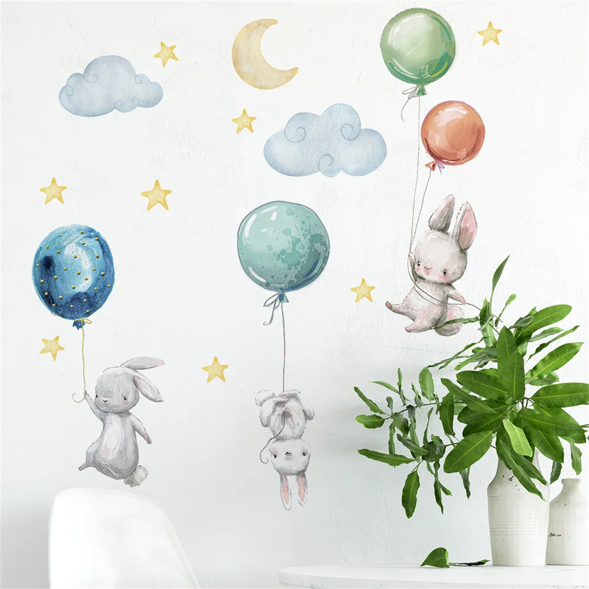 Cartoon Hot Air Balloon Animal - Baby Nursery Hot Air Balloon 评论和价格