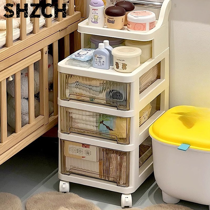3-Tier Rolling Storage Cart Nu - Baby Nursery Drawers 评论和价格