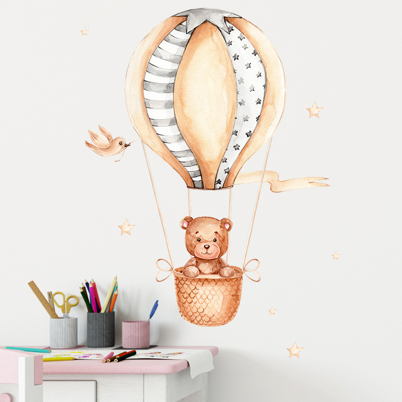 Little Bear Hot Air Balloon Wa - Baby Nursery Hot Air Balloon 评论和价格