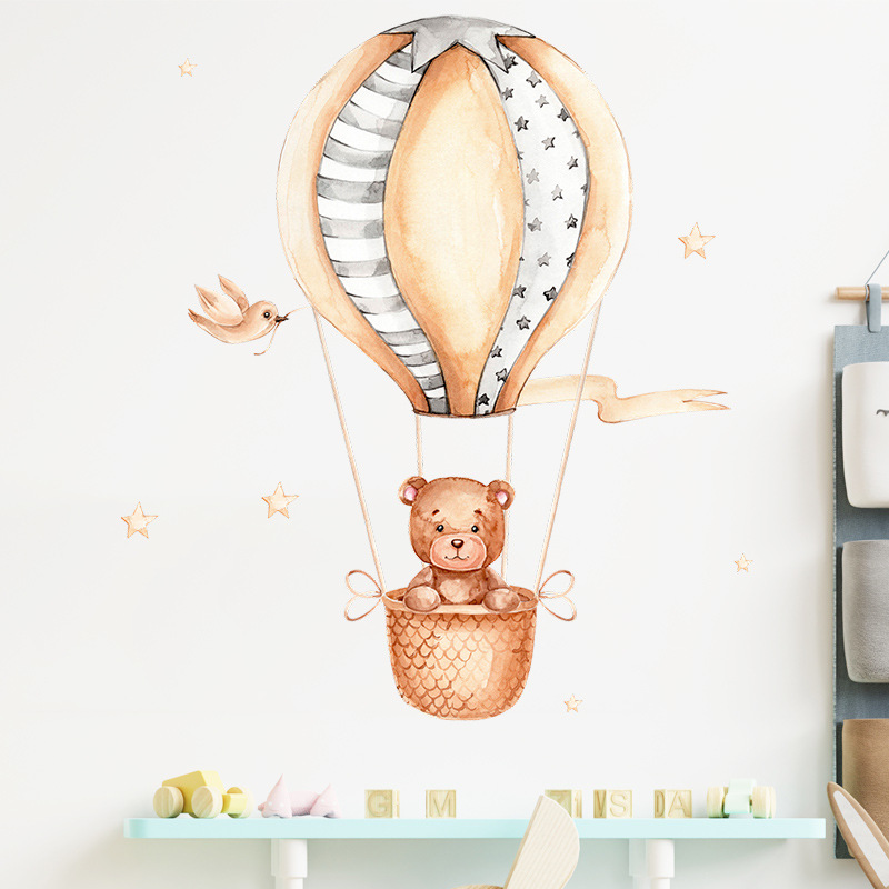 Little Bear Hot Air Balloon Wa - Baby Nursery Hot Air Balloon 评论和价格