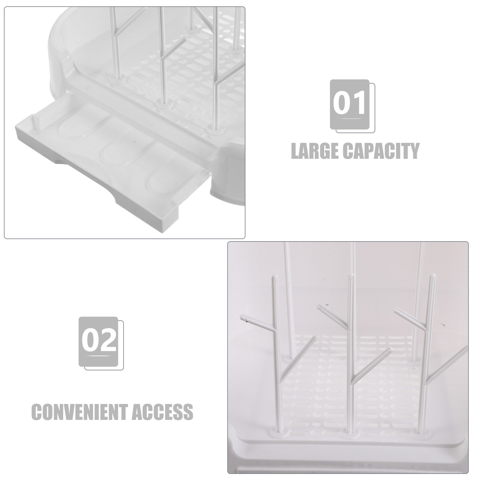 1Set Baby Bottle Drying Rack w - Baby Nursery Storage 评论和价格