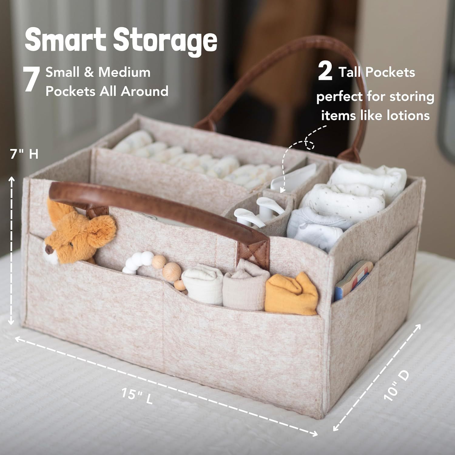 Baby Felt Storage Nursery Orga - Baby Nursery Storage 评论和价格