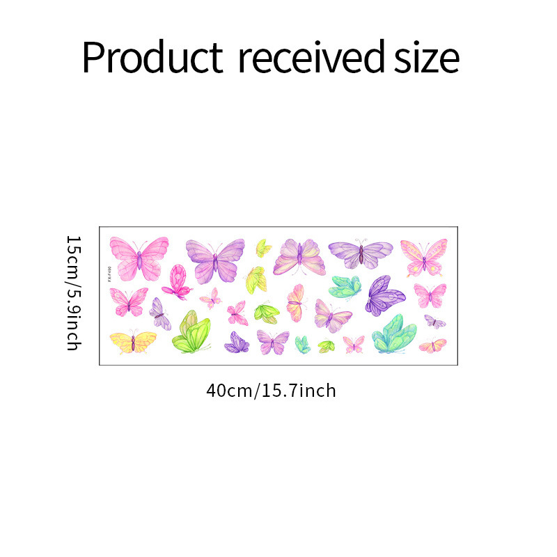 Romantic Butterfly Wall Sticke - Baby Nursery Vinyl 评论和价格