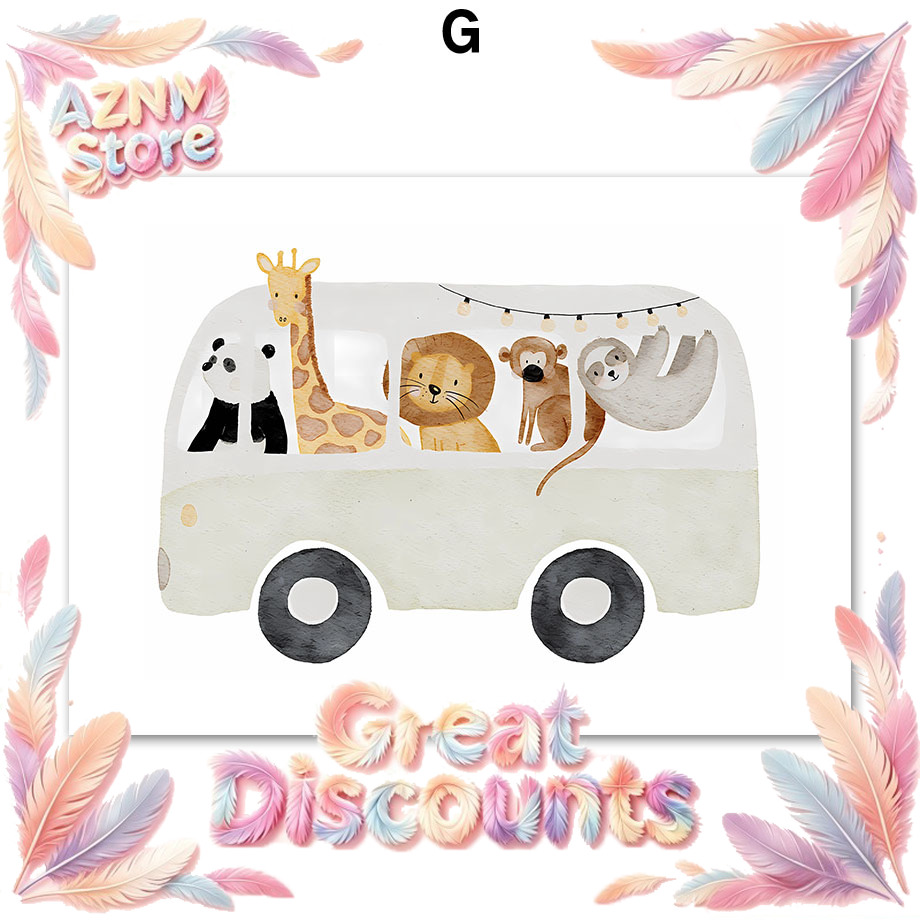 Boho Animals Friend Elephant R - Animals Baby Nursery 评论和价格