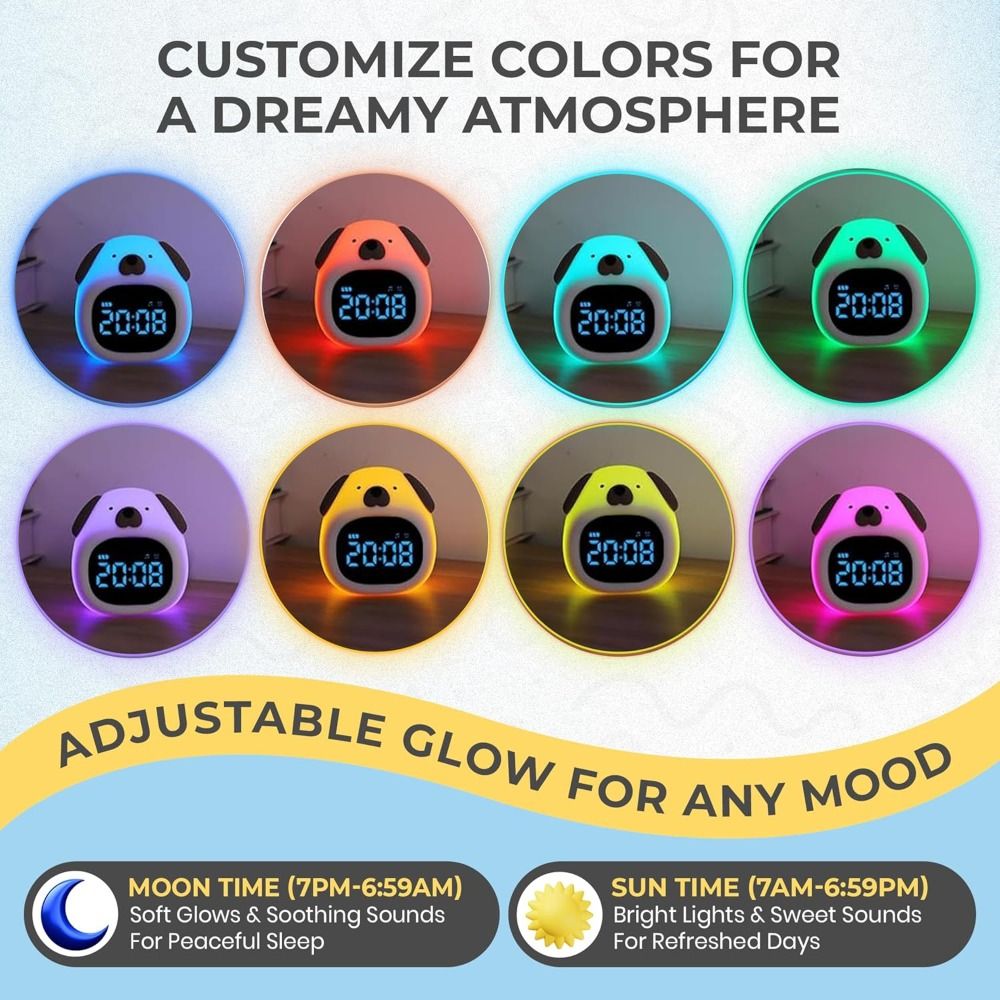 New Bright Alarm Clock with Sl - Sound Sleep Trainer Clock 评论和价格