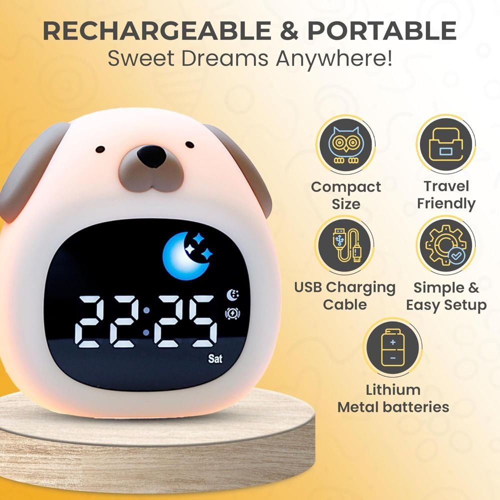 New Bright Alarm Clock with Sl - Sound Sleep Trainer Clock 评论和价格