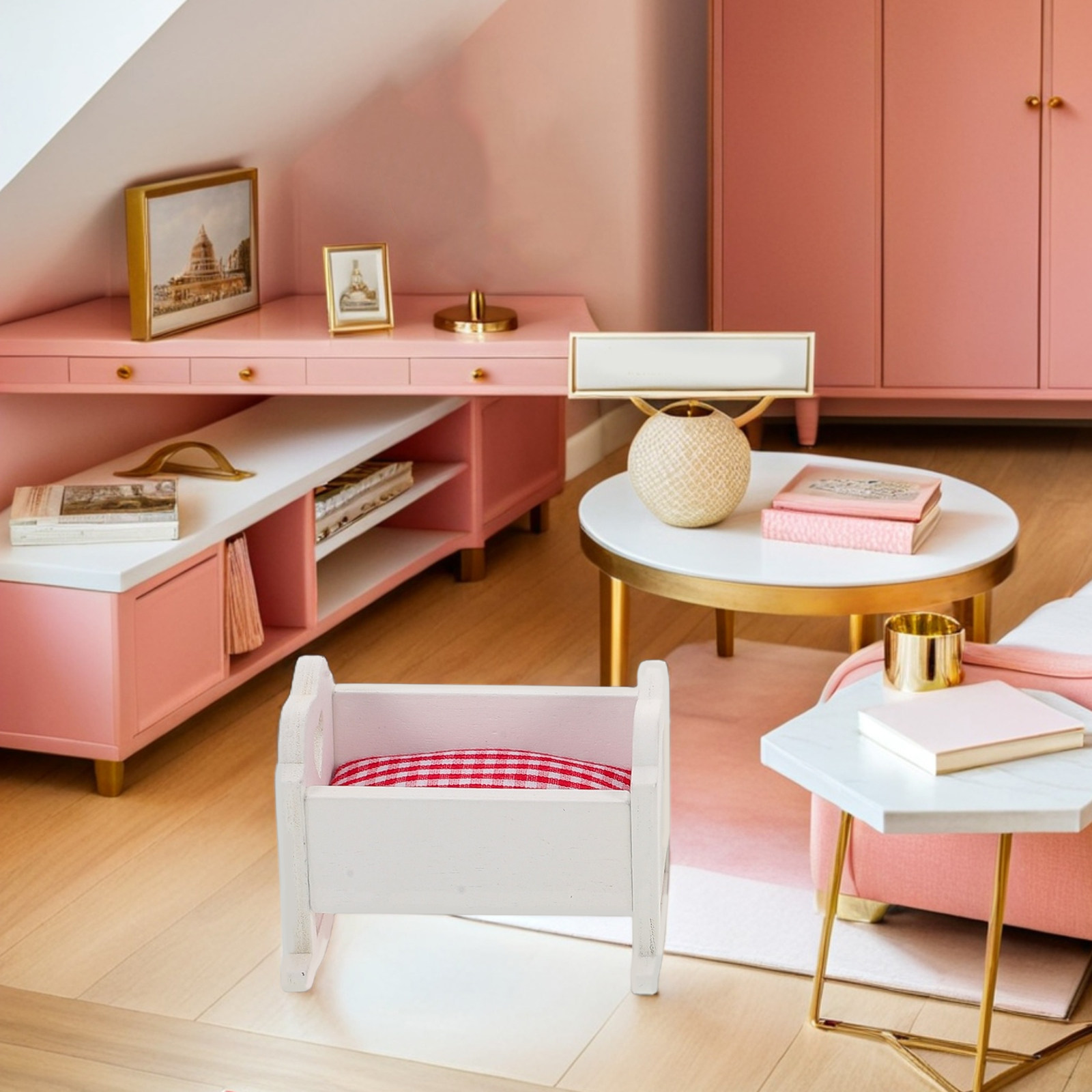 3Pcs Miniature Furniture Baby  - Baby Nursery Furniture Sets 评论和价格