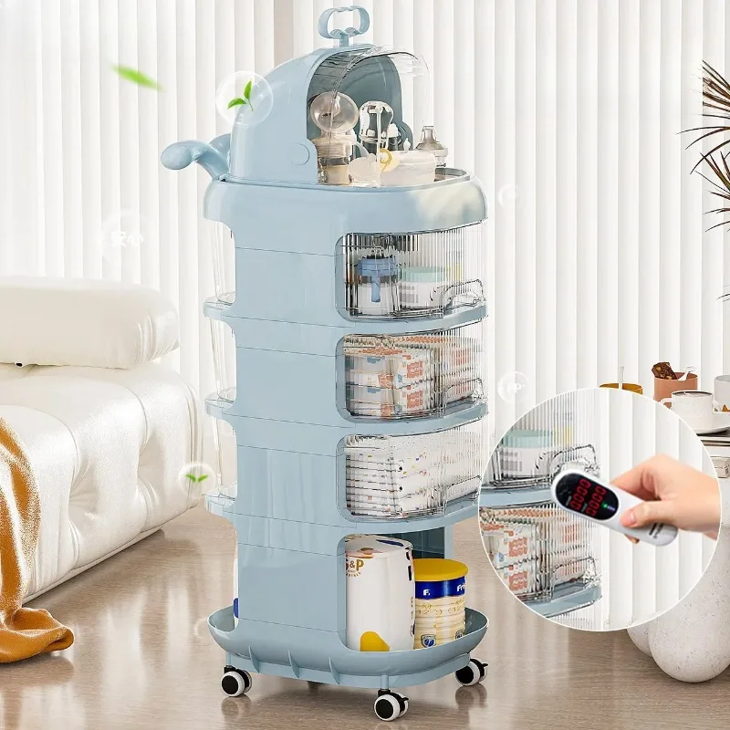 3-Tier Baby Organizer Cart wit - Baby Nursery Storage 评论和价格