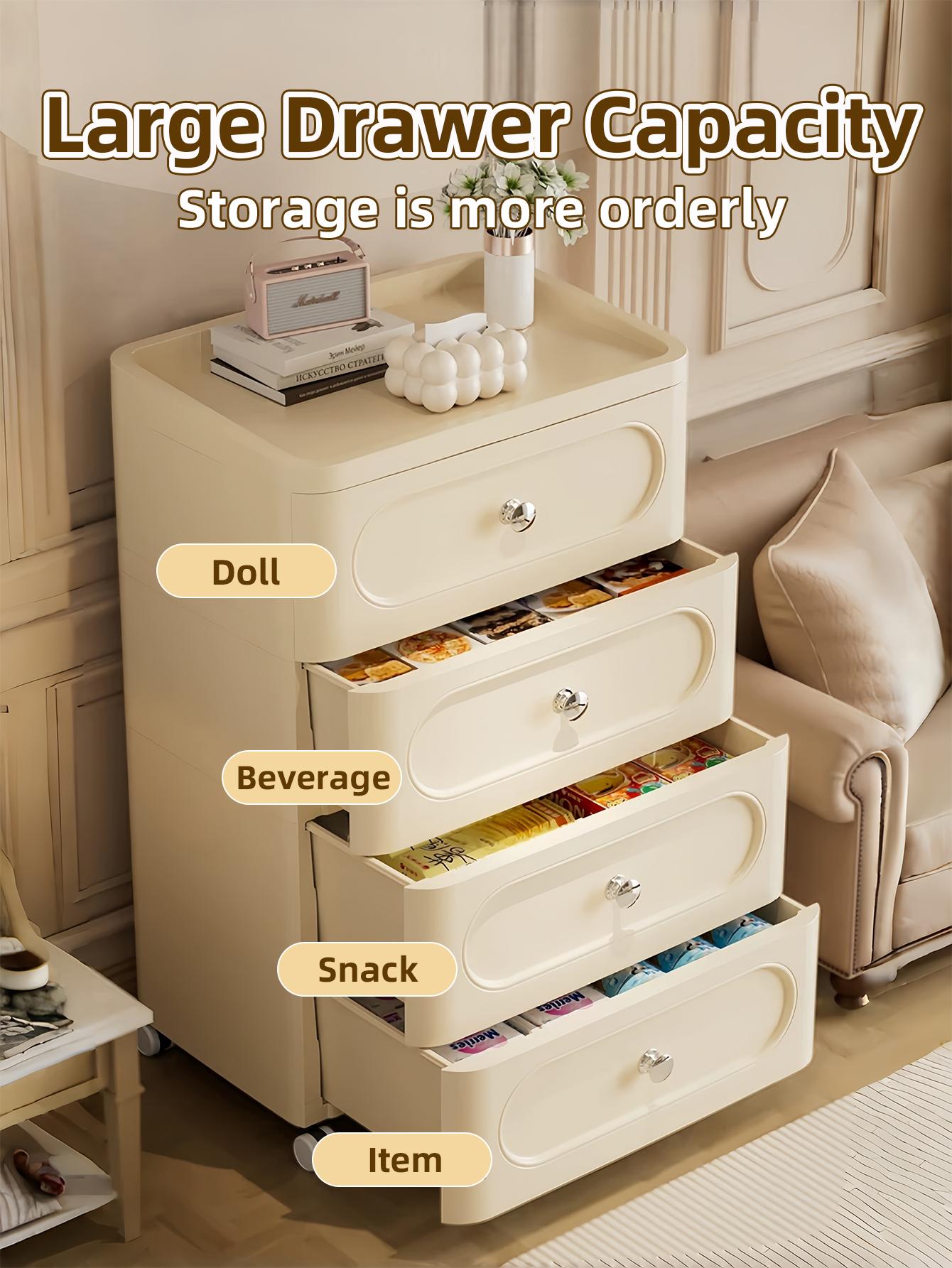 4-Drawer Rectangle Rolling Sto - Baby Nursery Storage 评论和价格