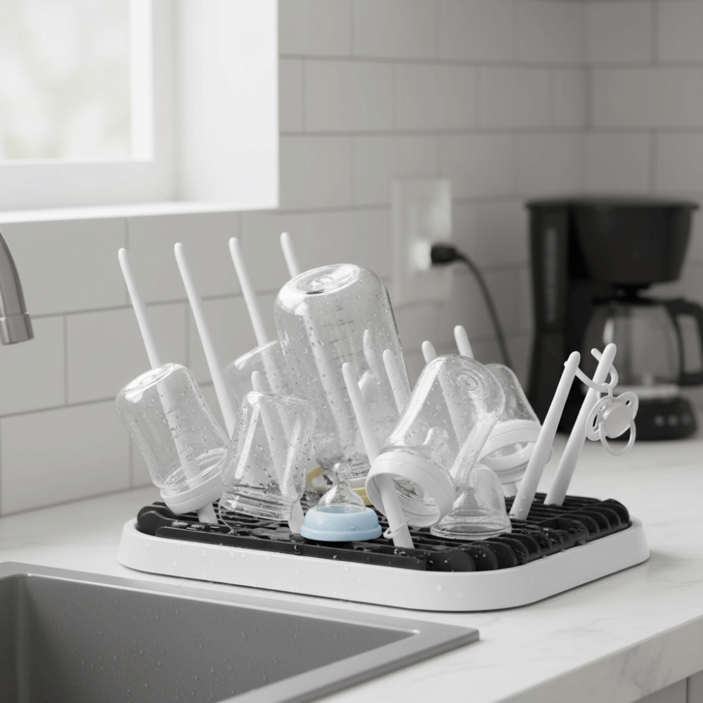 Foldable Baby Bottle Drying Ra - Baby Nursery Storage 评论和价格