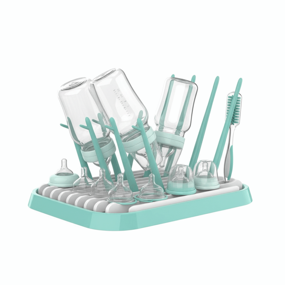 Foldable Baby Bottle Drying Ra - Baby Nursery Storage 评论和价格