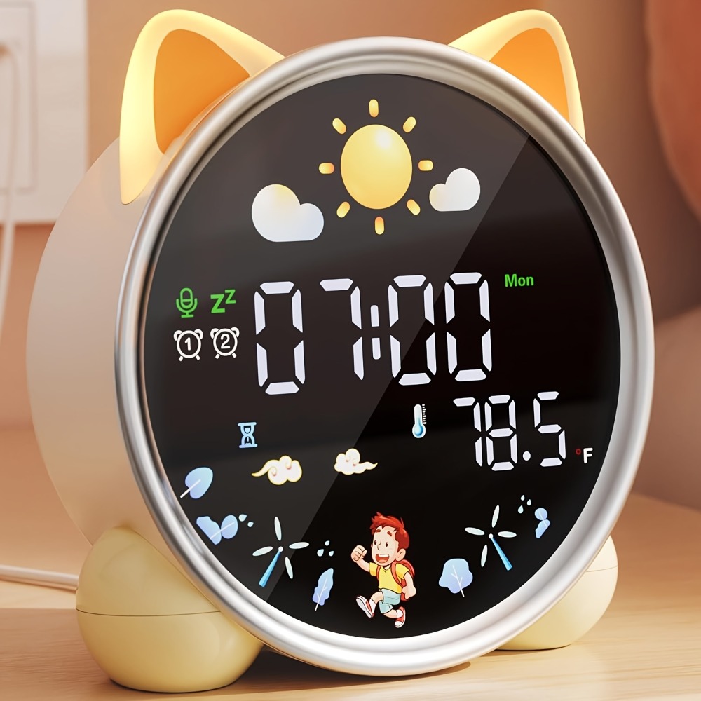 Kids Alarm Clock Ready to Rise - Sound Sleep Trainer Clock 评论和价格