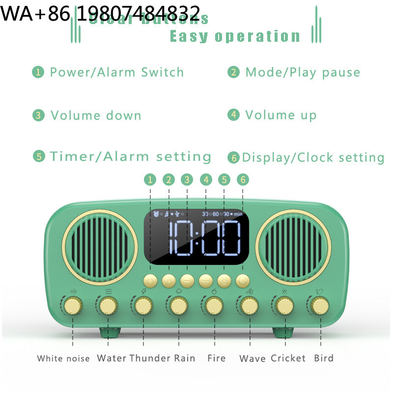 Retro Desktop Sleep Trainer Wi - Sound Sleep Trainer Clock 评论和价格