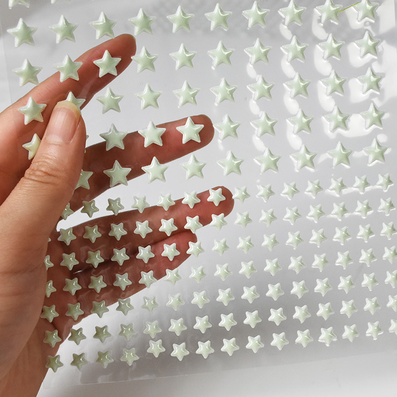 211pcs 3D Bubble Luminous Star - Baby Nursery Vinyl 评论和价格