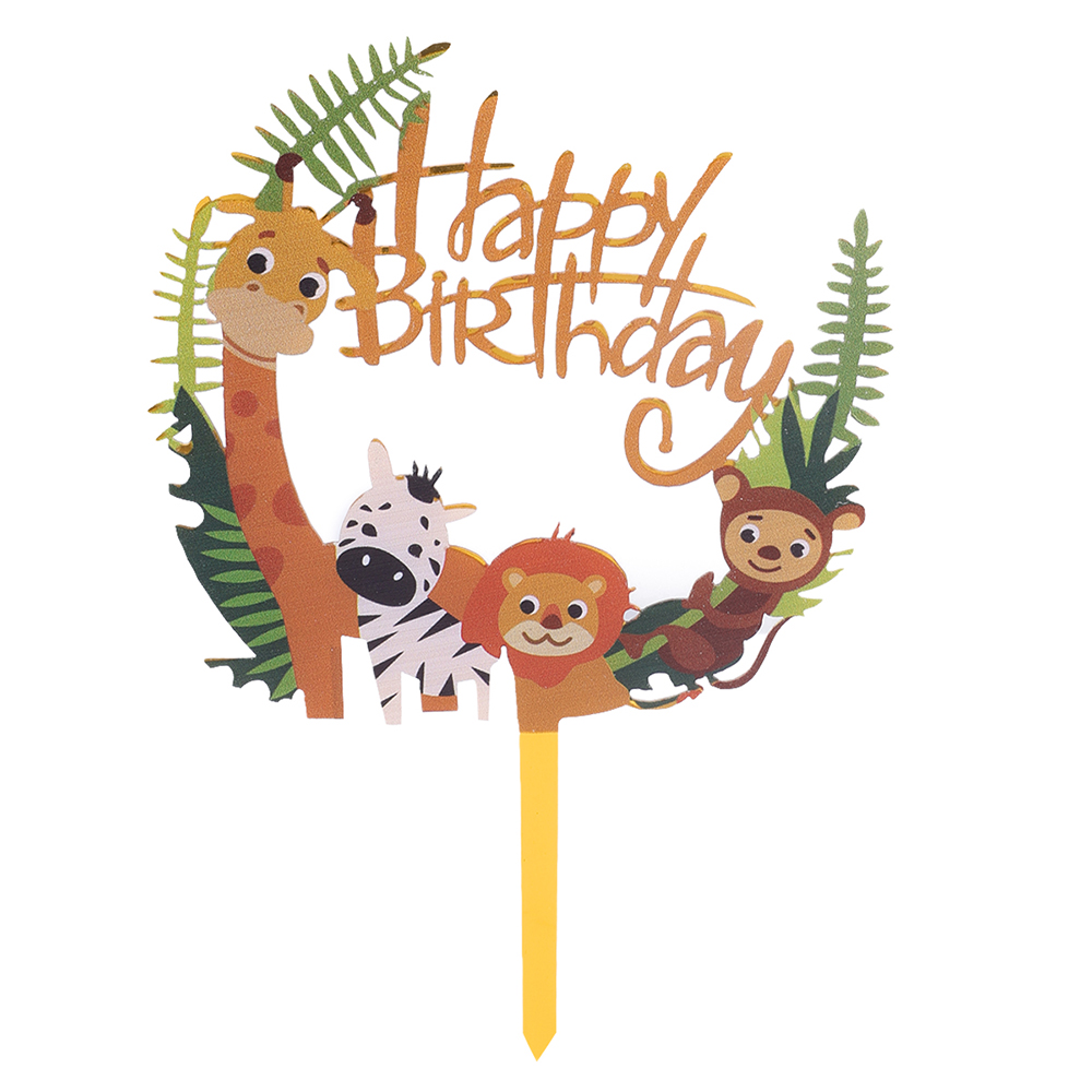 2pcs Golden Acrylic Jungle Saf - Baby Nursery Jungle Theme 评论和价格