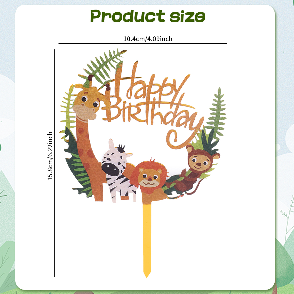 2pcs Golden Acrylic Jungle Saf - Baby Nursery Jungle Theme 评论和价格