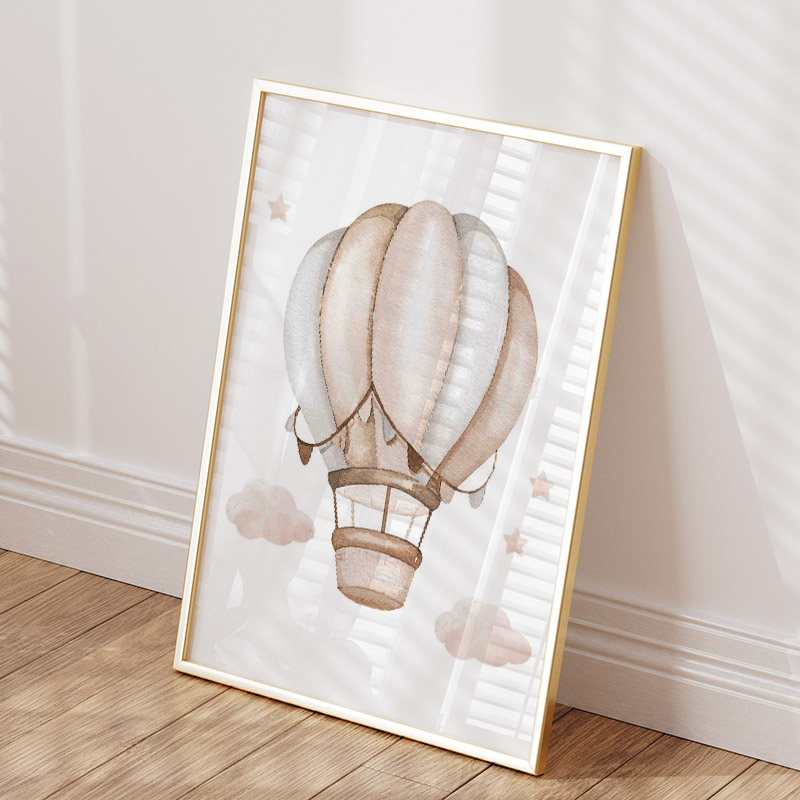 Cute Elephant Hot Balloon Moon - Animals Baby Nursery 评论和价格