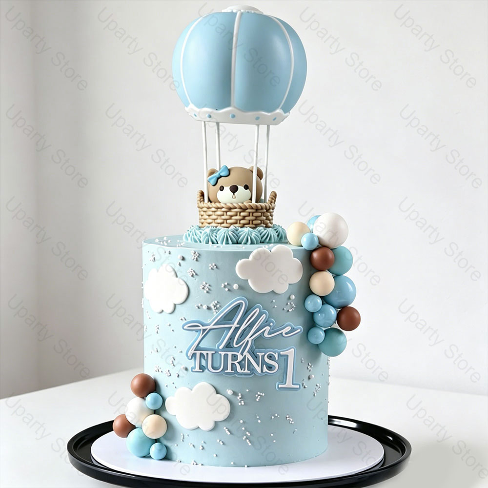 28pcs  Blue Hot Air Balloons C - Baby Nursery Hot Air Balloon 评论和价格