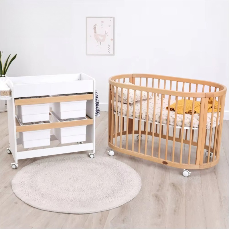 Multifunctional nursery furnit - Convertible Crib Set 评论和价格