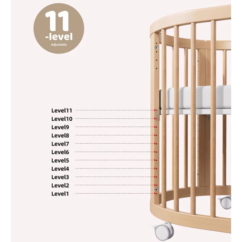 Multifunctional nursery furnit - Convertible Crib Set 评论和价格