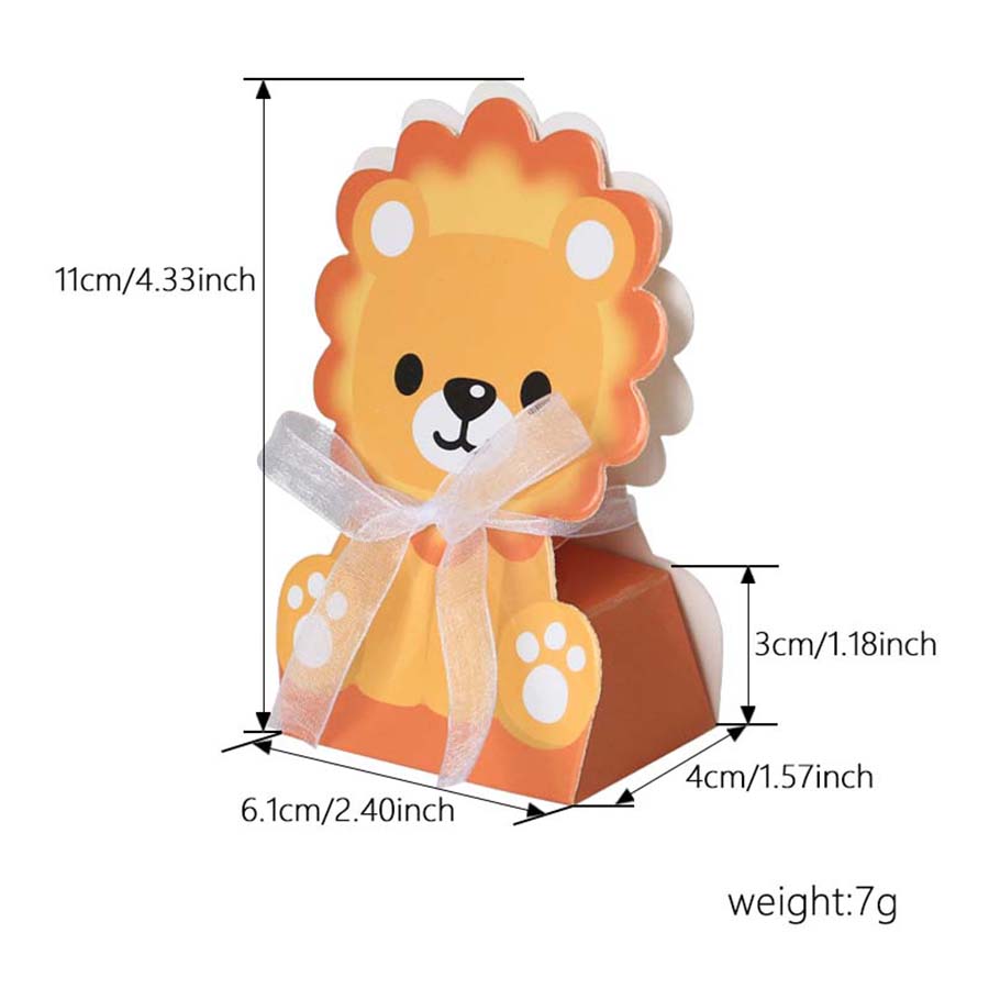 12PCS Safari Animal Favor Boxe - Baby Nursery Jungle Theme 评论和价格