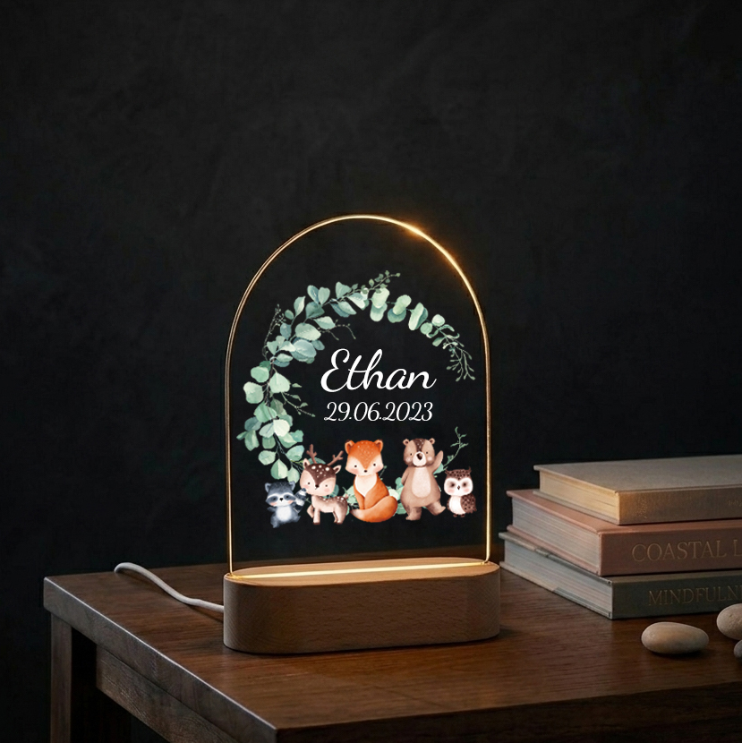 Personalized Baby Night Light  - Baby Nursery Night Light 评论和价格