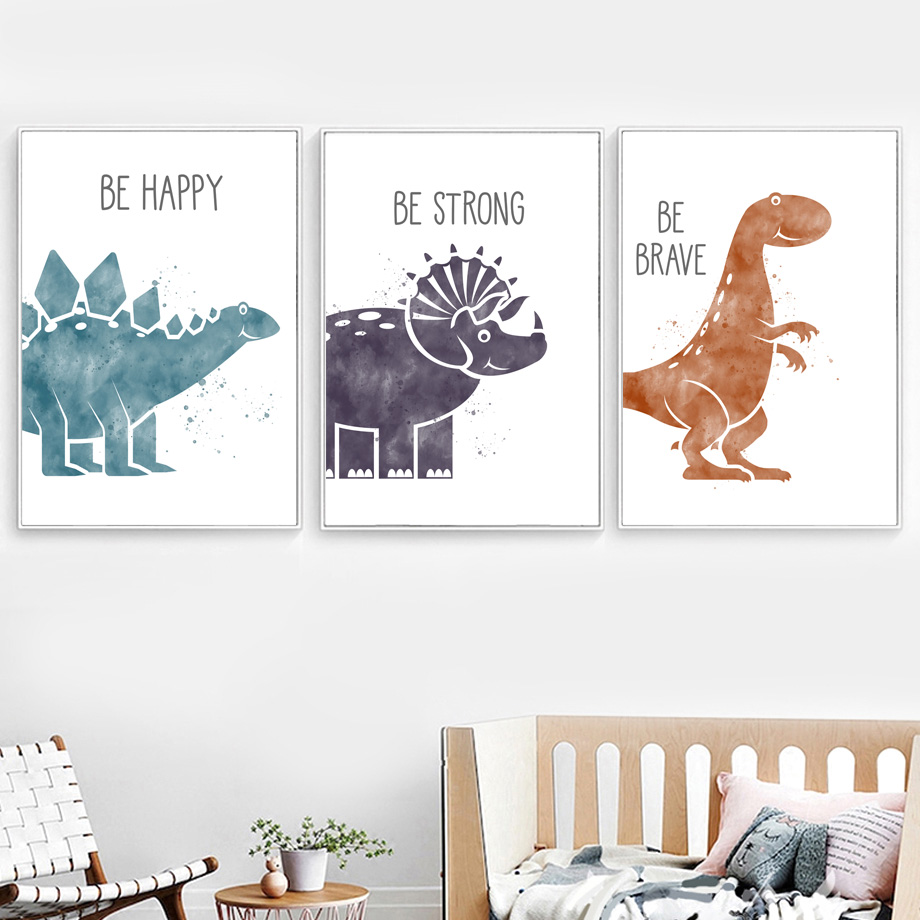 Cute Dinosaur Cartoon Animal Q - Baby Nursery Mirror 评论和价格