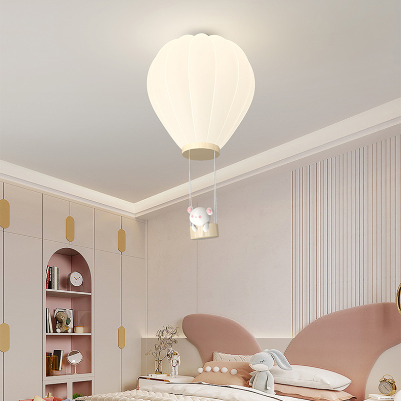 Cream Style Children's Room Ce - Baby Nursery Hot Air Balloon 评论和价格